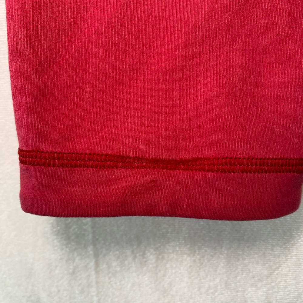 Lululemon Women's Leggings Wunder Under Cropped Reversible Ziggy Snake Red Tide8 - Picture 6 of 13